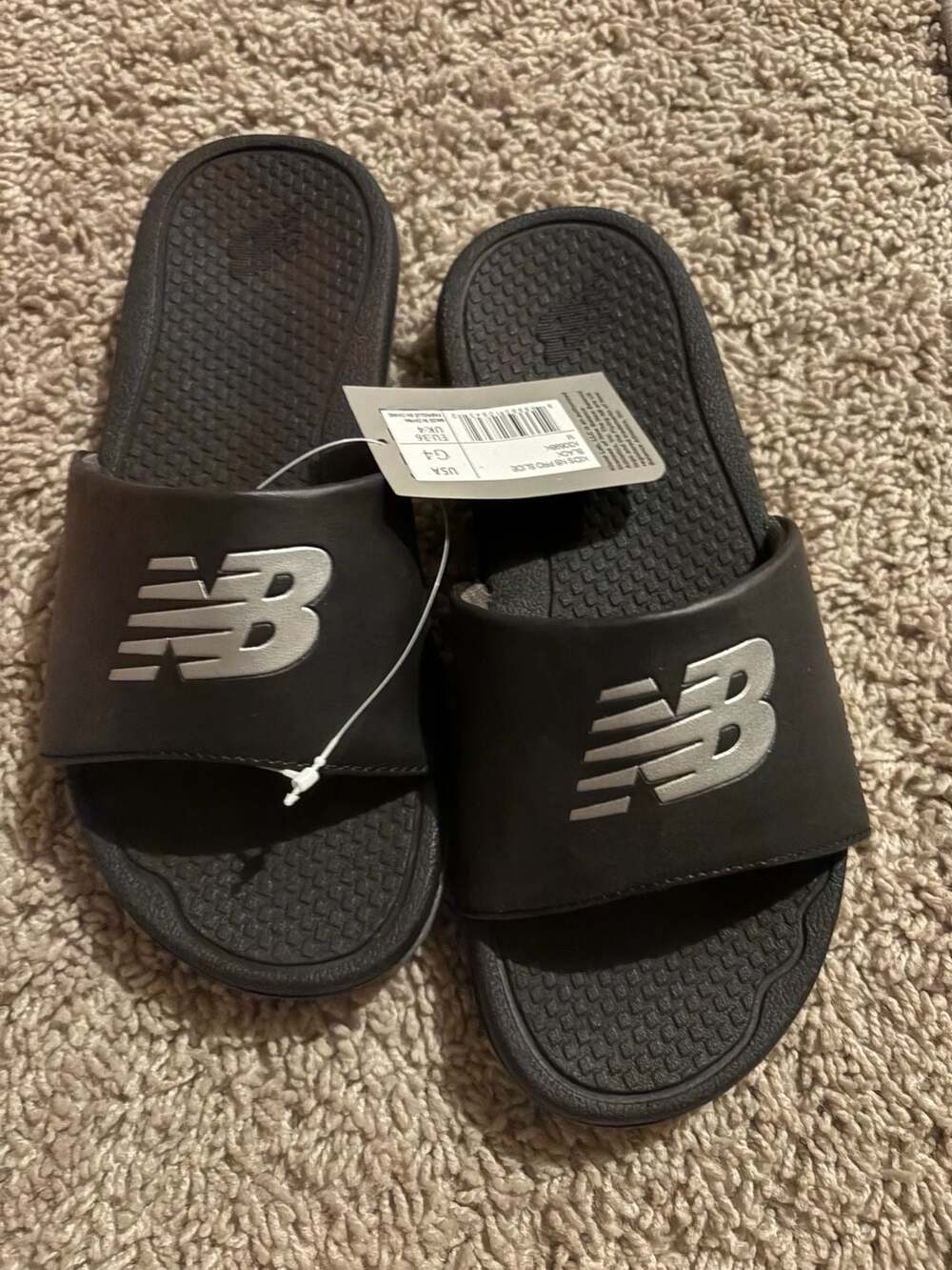 New Balance Kids NB Pro Slide Sandals Black Size G4